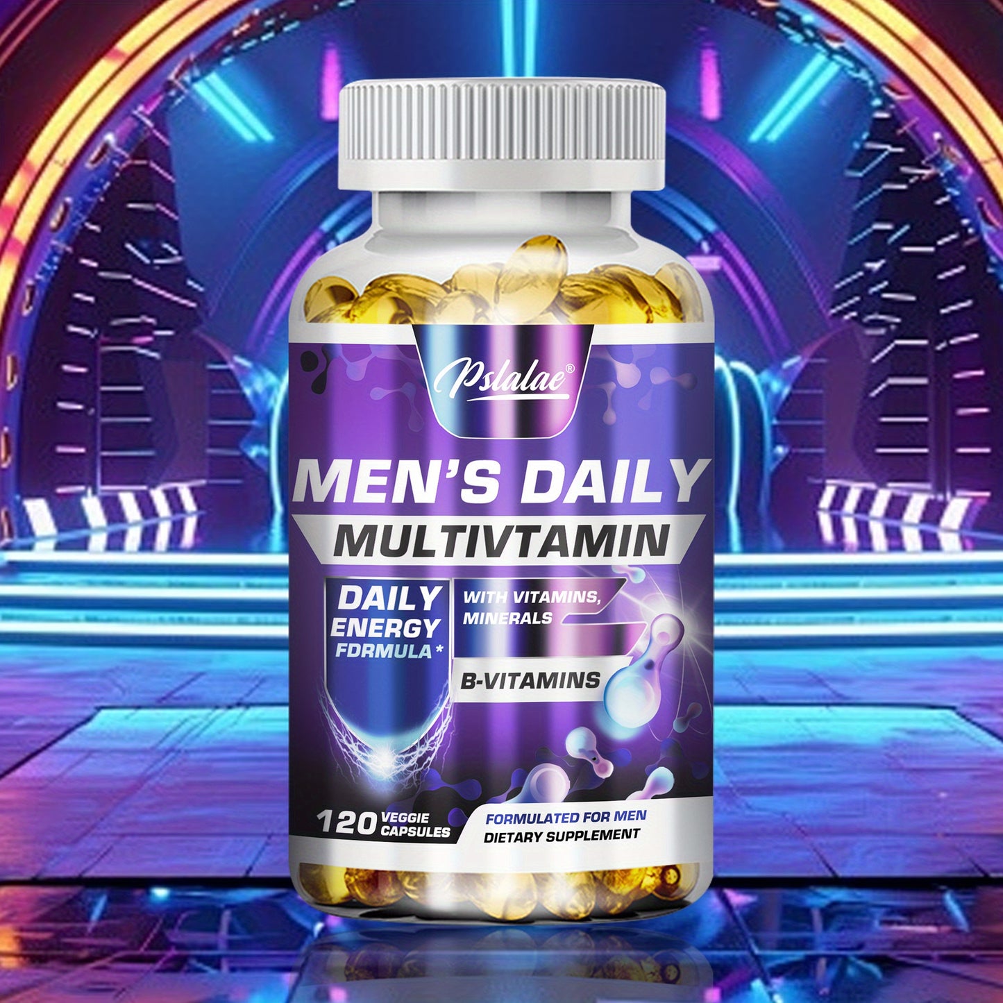 Men's Daily Multivitamin - Contains Vitamins, Minerals, Prostate Support, Energy and Strength - 120 Capsules - For Men - Daily Supplement for Overall Health - Great Gift for Dad
