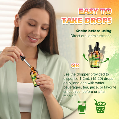 8-IN-1 Soursop Graviola Liquid Drops, NaturalGraviola Leaf & Fruit Complex Supplement with Sea Moss, Black Seed Oil, Elderberry, Burdock Root, Tumeric, Gluten-Free, 2fl.oz Bottle with Dropper for Daily Health & Wellness,mothe